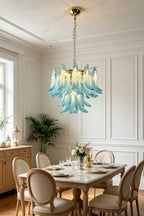 Azurea Petal Glass Chandelier
