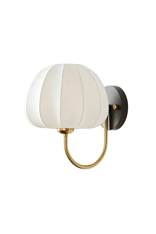 Baird Mid Century pumpkin Wall Lamp