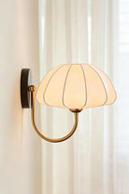 Baird Mid Century pumpkin Wall Lamp