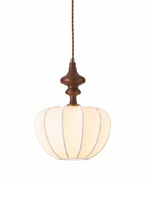 Baird Mid-Century Silk Pendant Light