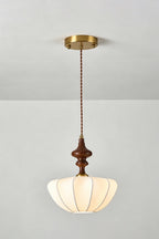 Baird Mid-Century Silk Pendant Light