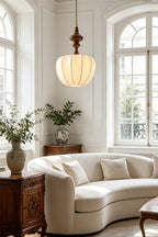 Baird Mid-Century Silk Pendant Light