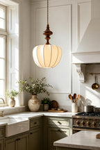 Baird Mid-Century Silk Pendant Light