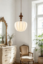 Baird Mid-Century Silk Pendant Light