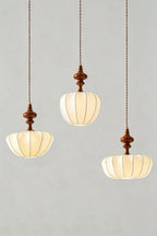 Baird Mid-Century Silk Pendant Light