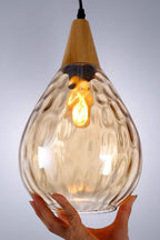 Besnier Rippled Glass Pendant Light