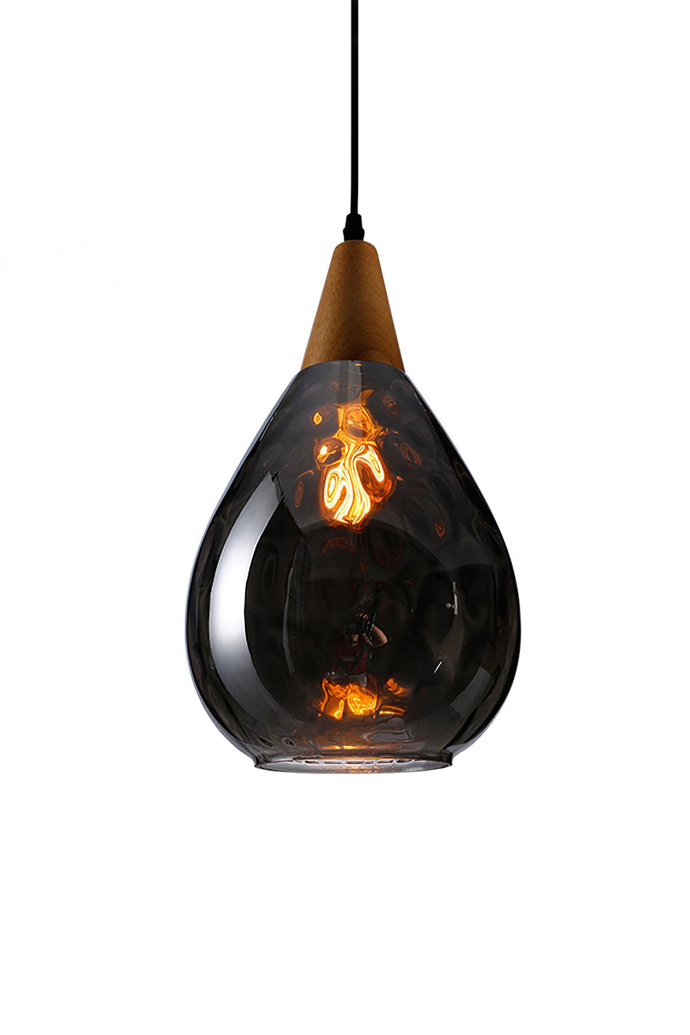 Besnier Rippled Glass Pendant Light