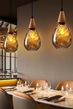 Besnier Rippled Glass Pendant Light