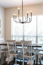 Black Iron Classic Candle Chandelier