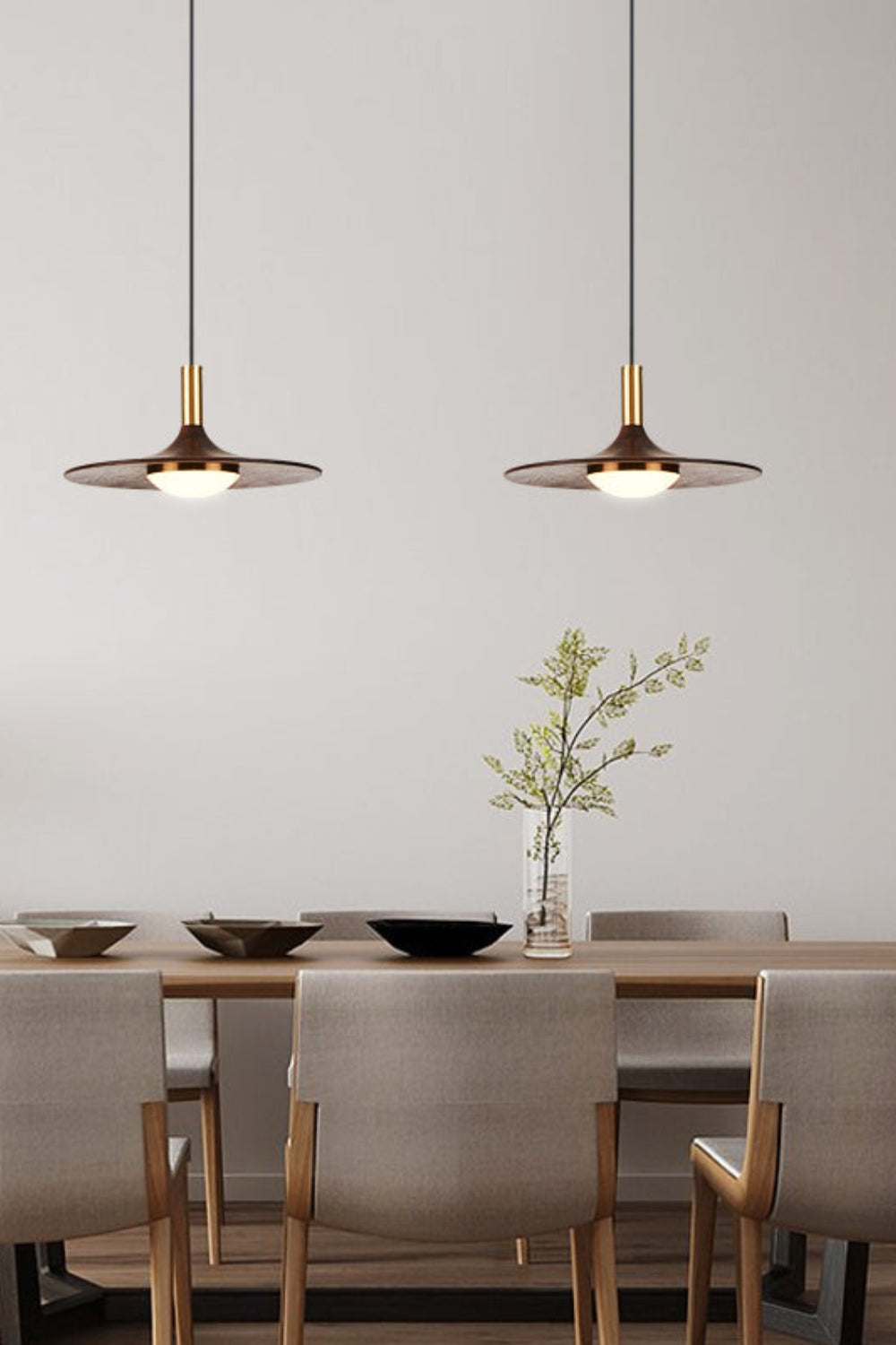 Black Walnut Pendant Lamp