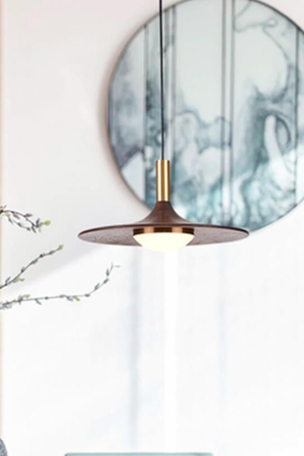 Black Walnut Pendant Lamp