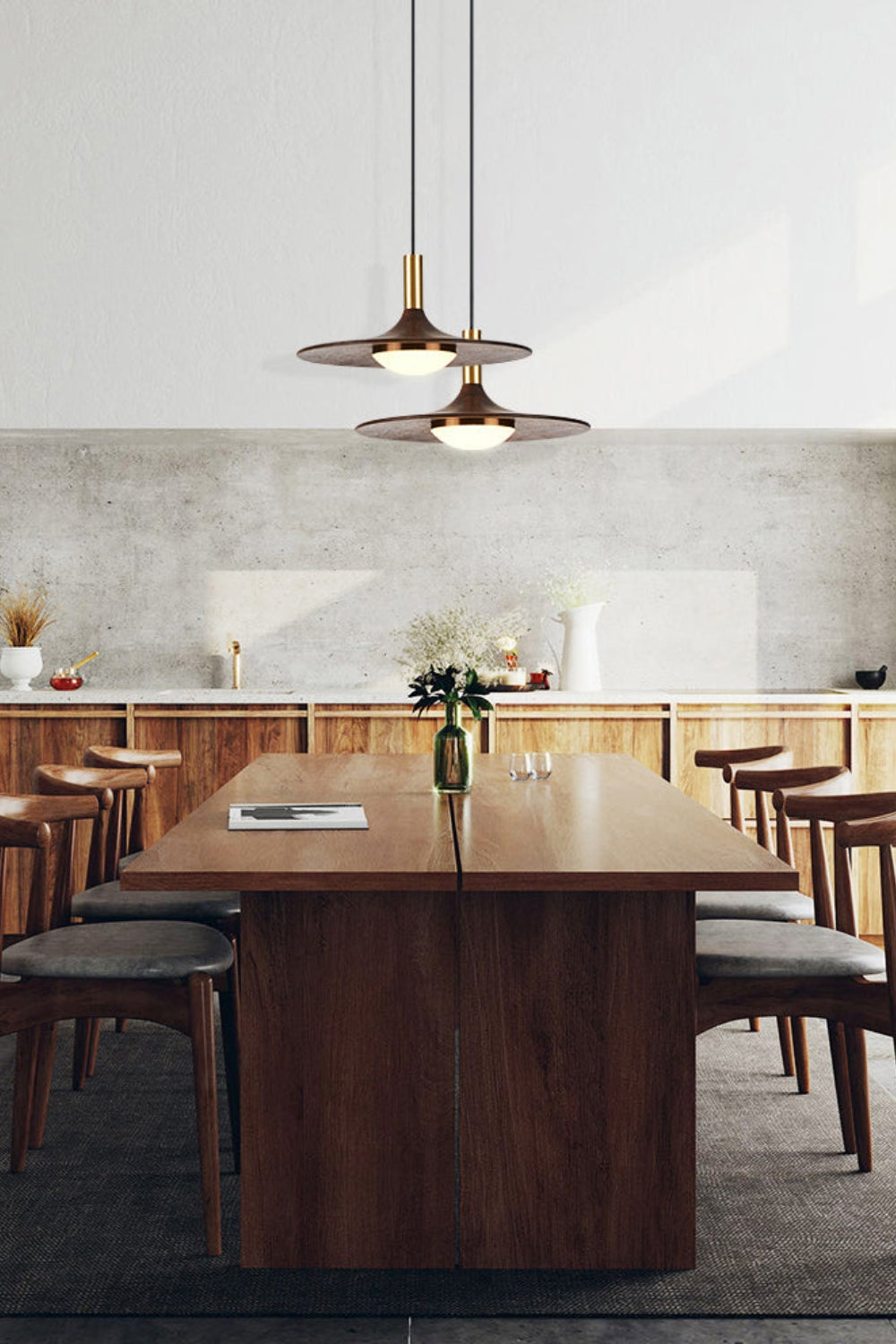 Black Walnut Pendant Lamp