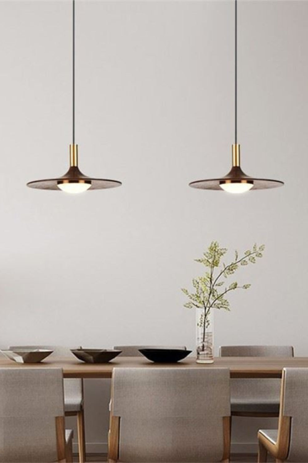 Black Walnut Pendant Lamp