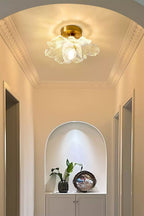 Blooming Glass Flower Ceiling Lamp