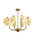 Blooming Petal  Glass Chandelier