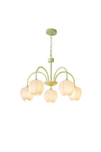 Blossom Tulip Matcha Chandelier