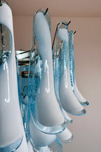 Blue Art Petal Chandelier