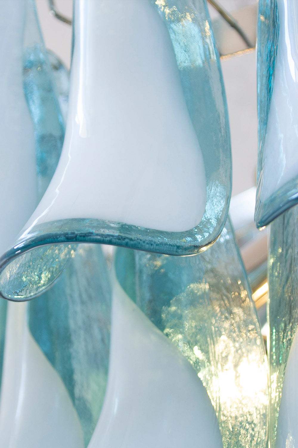 Blue Art Petal Chandelier