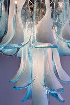 Blue Art Petal Chandelier