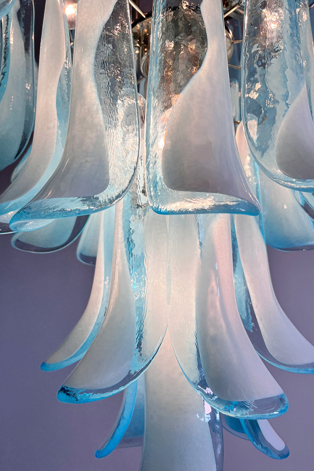 Blue Art Petal Chandelier