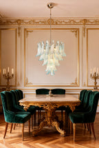 Blue Art Petal Chandelier