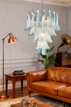 Blue Art Petal Chandelier