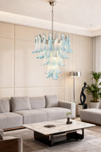Blue Art Petal Chandelier