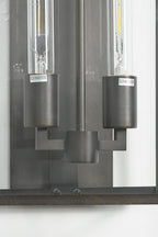Brass Box Outdoor Wall Light