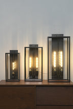 Brass Box Outdoor Wall Light