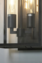 Brass Box Outdoor Wall Light