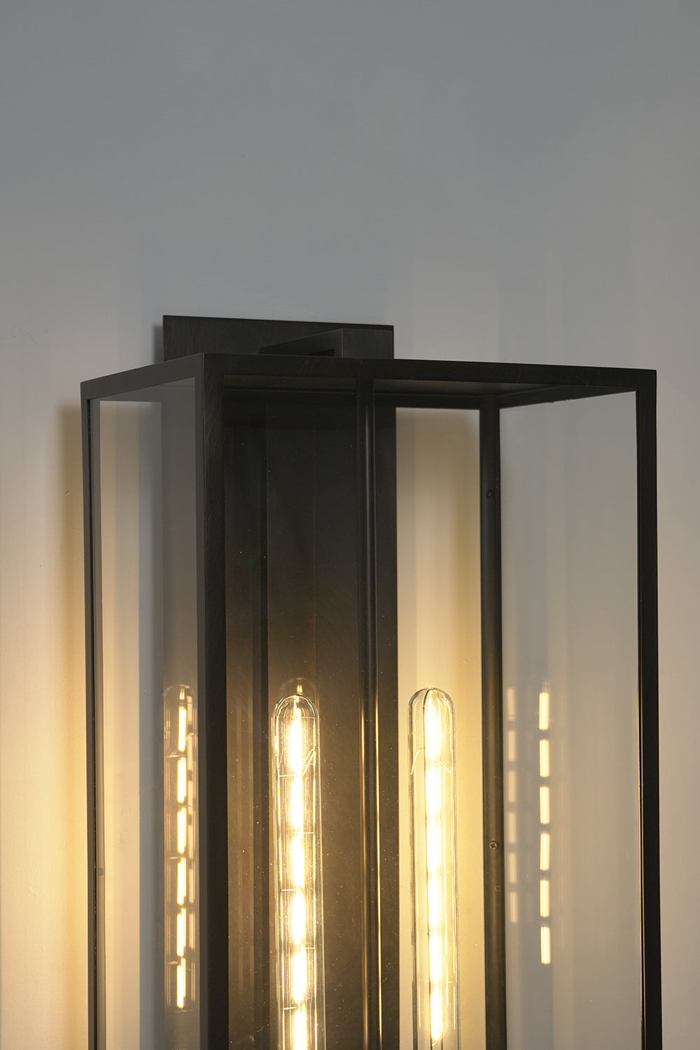 Brass Box Outdoor Wall Light