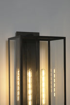 Brass Box Outdoor Wall Light