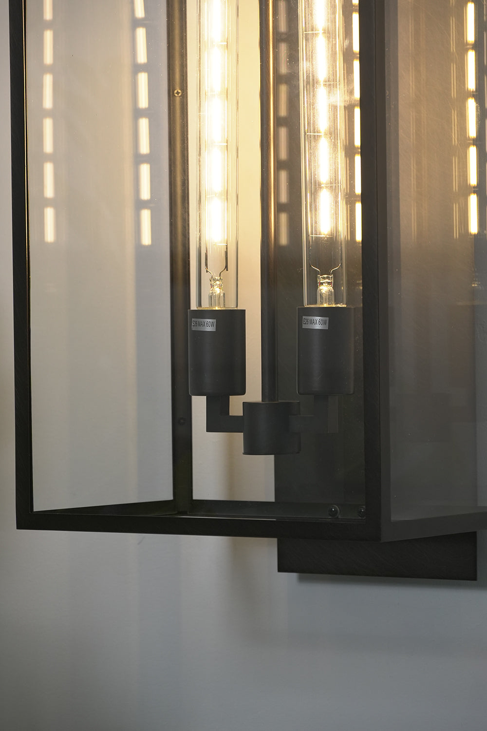 Brass Box Outdoor Wall Light