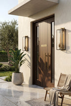Brass Box Outdoor Wall Light