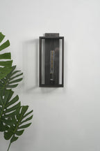 Brass Box Outdoor Wall Light