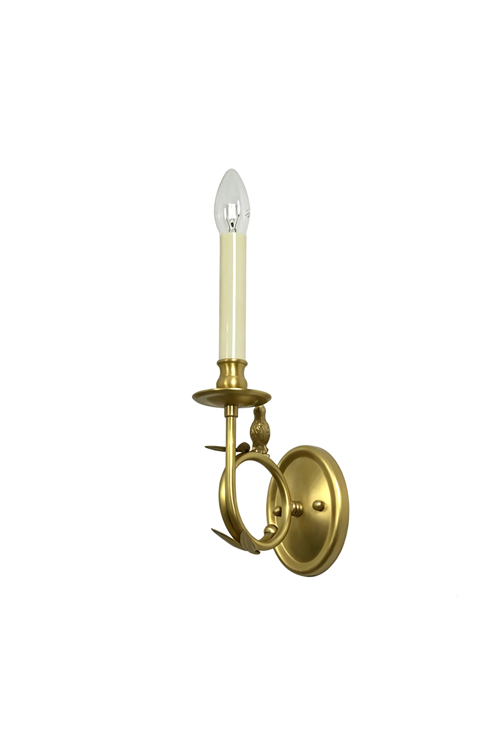Brass Perched Bird Wall Light