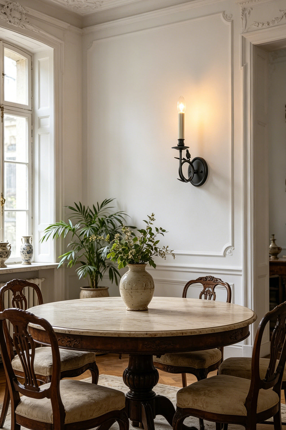 Brass Perched Bird Wall Light