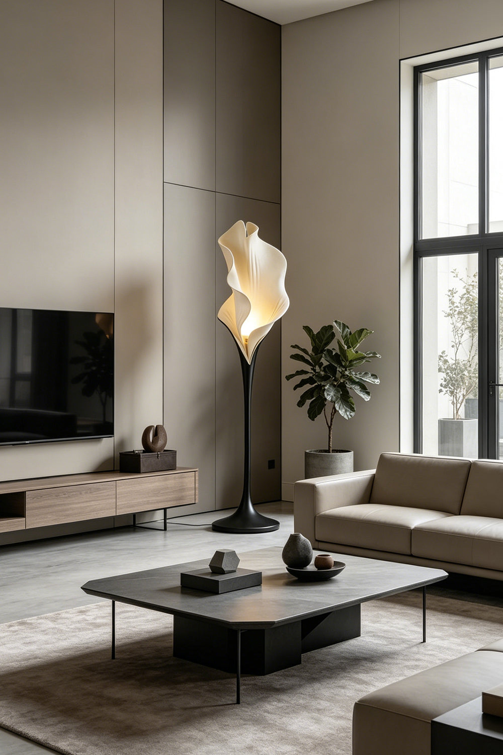 Calla Muse Resin Floor Lamp