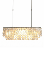 Capiz Shell Elongated  Chandelier