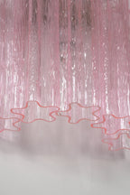 Cascading Prism Pink Glass Wall Ligh