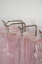 Cascading Prism Pink Glass Wall Ligh