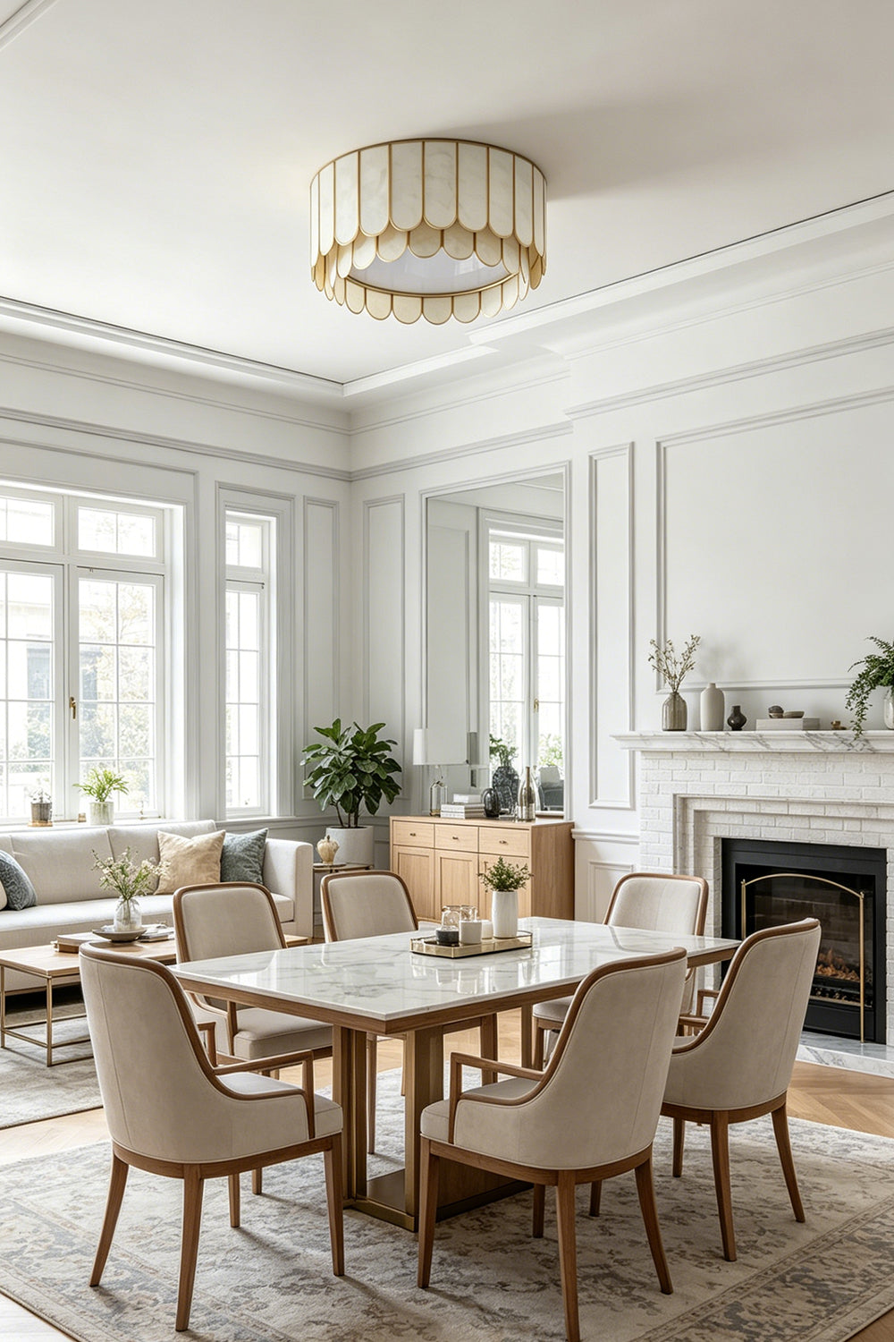 Ceiling Luxury Shell Ceiling Light