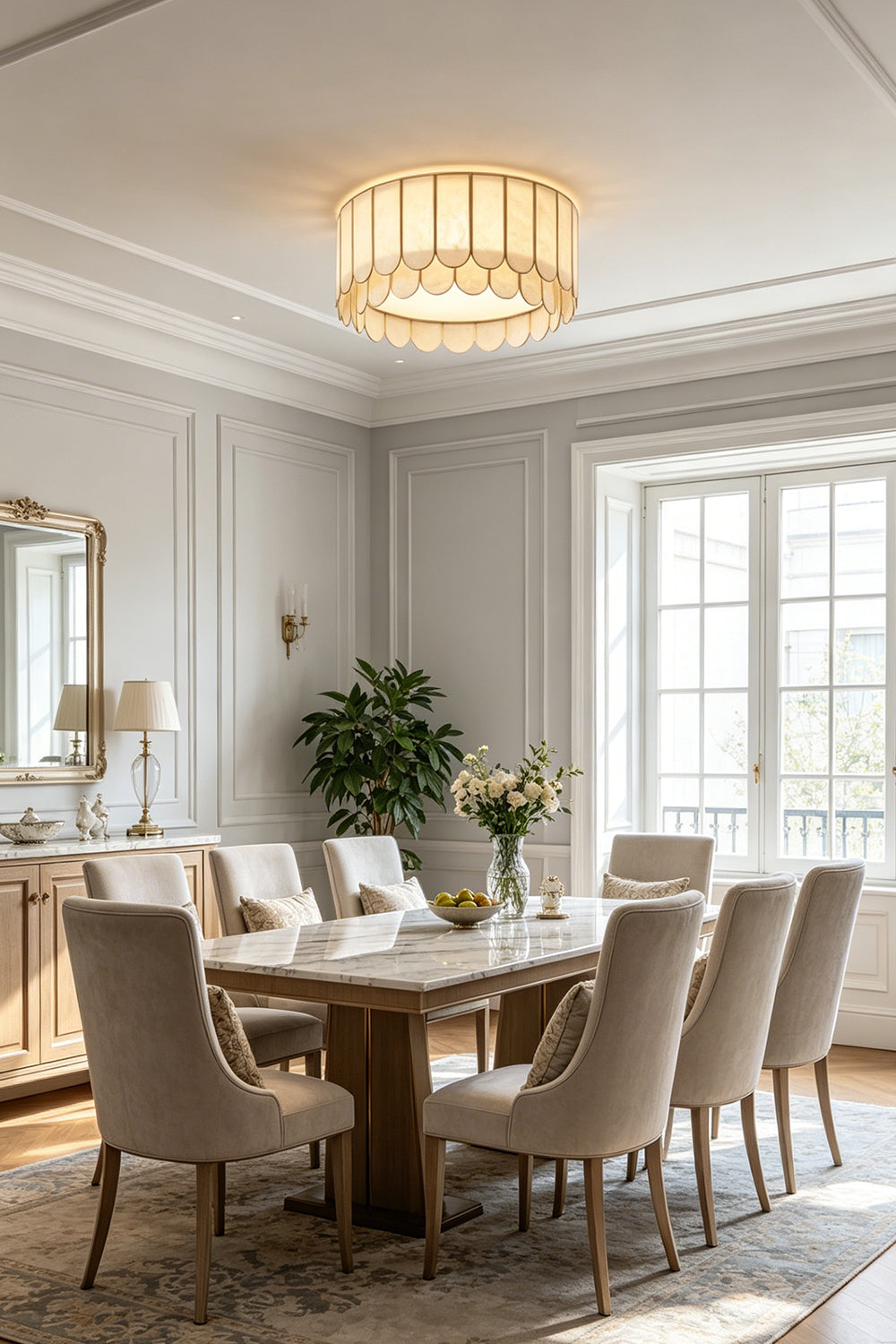 Ceiling Luxury Shell Ceiling Light