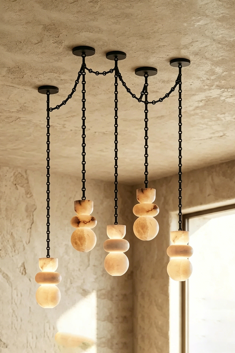 Celestial Alabaster Chandelier