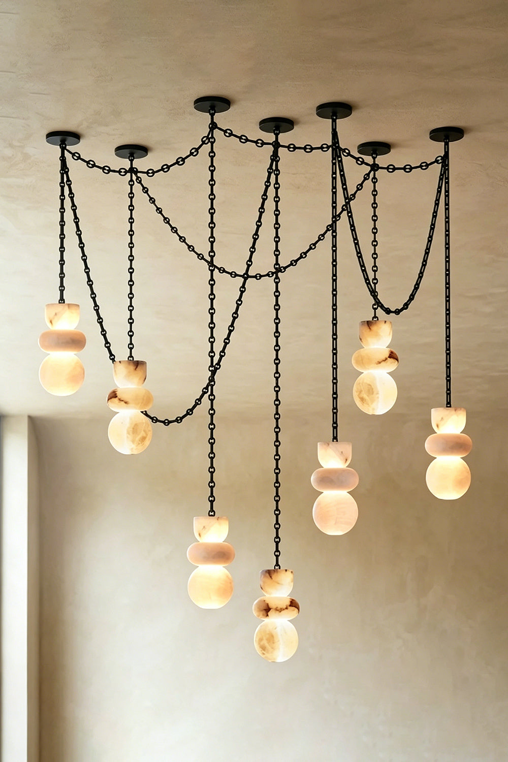 Celestial Alabaster Chandelier