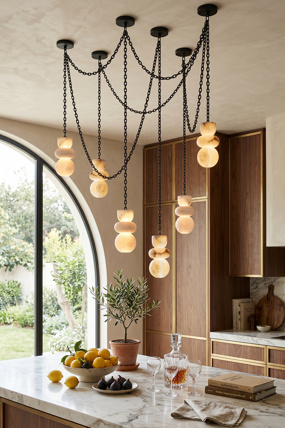 Celestial Alabaster Chandelier