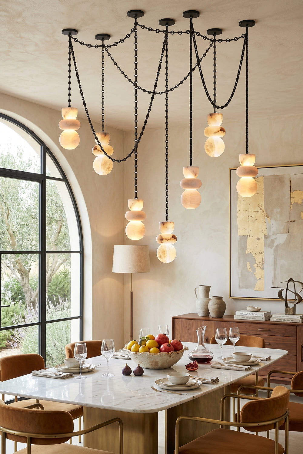 Celestial Alabaster Chandelier