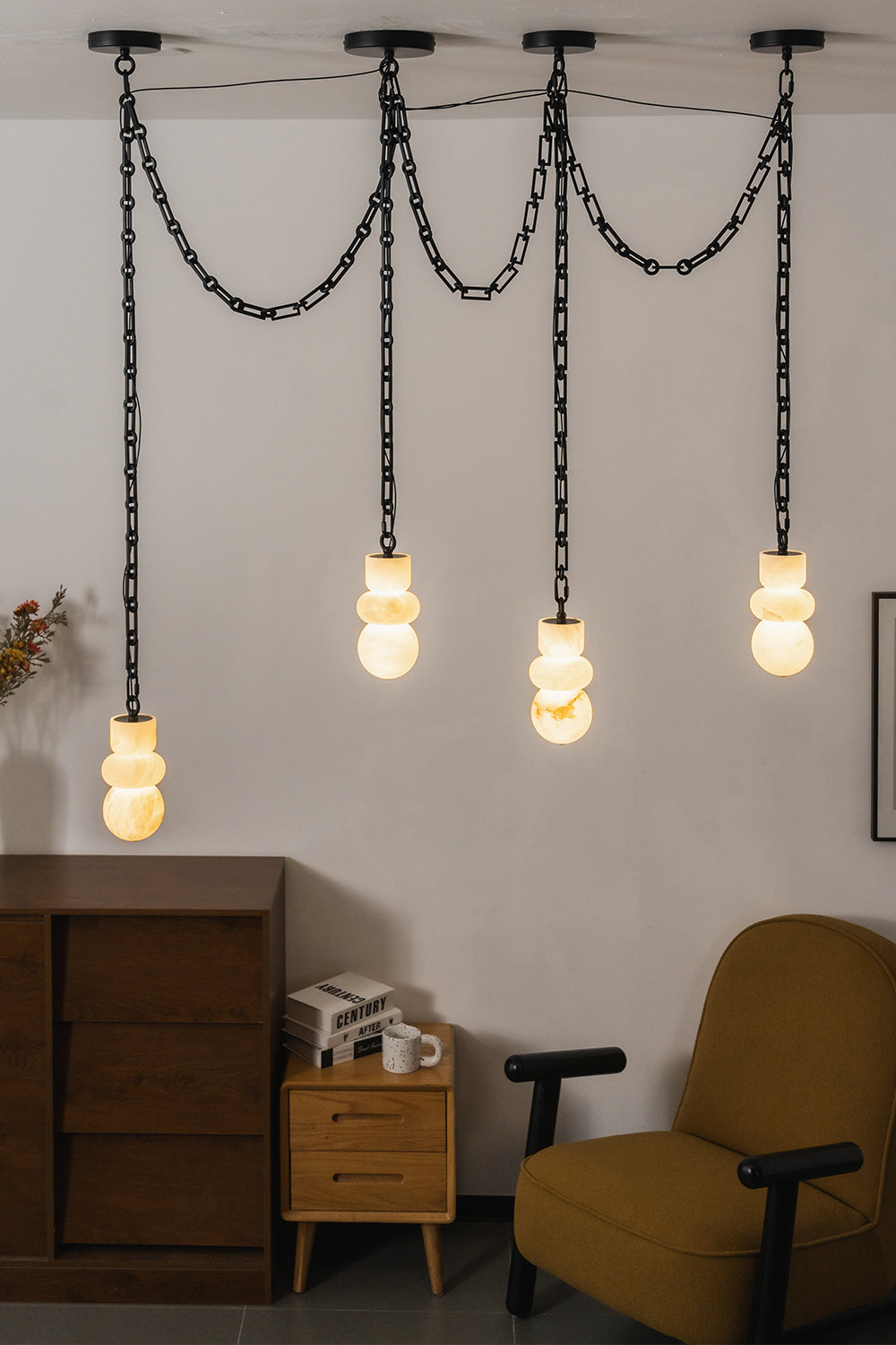Celestial Alabaster Chandelier