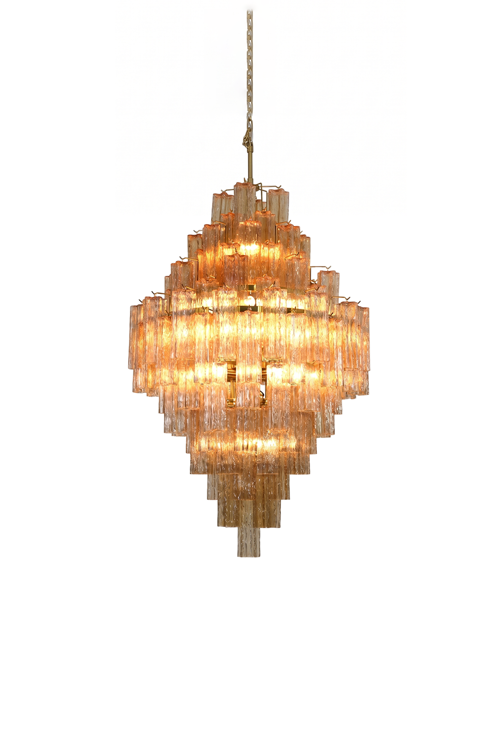 Celestial Glass Cascade Chandelier
