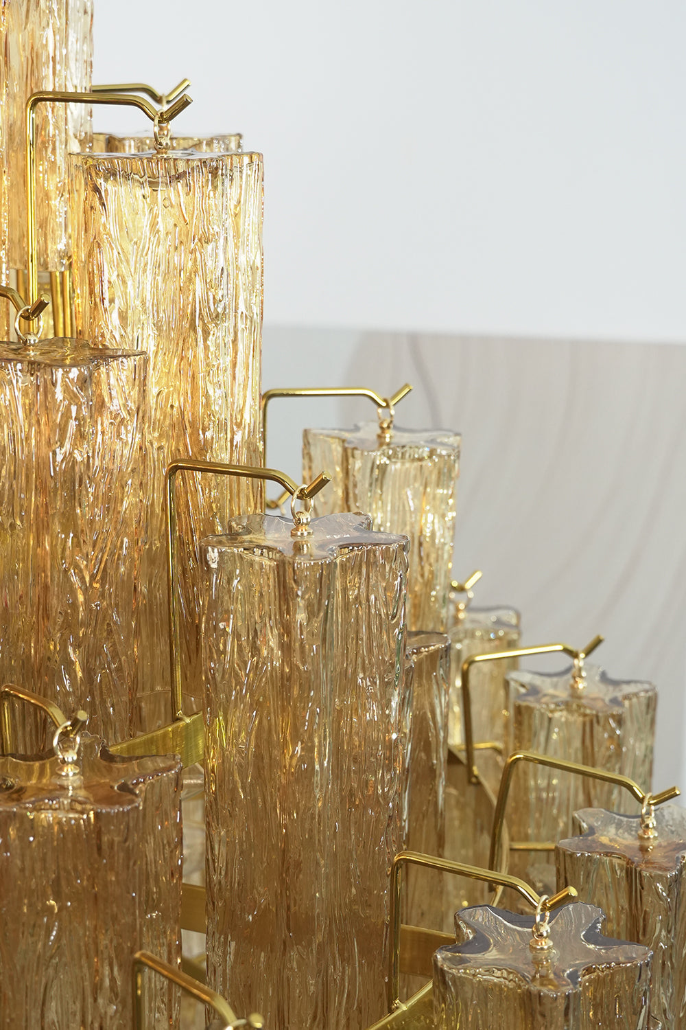 Celestial Glass Cascade Chandelier